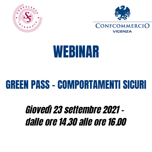 GREEN PASS – COMPORTAMENTI SICURI