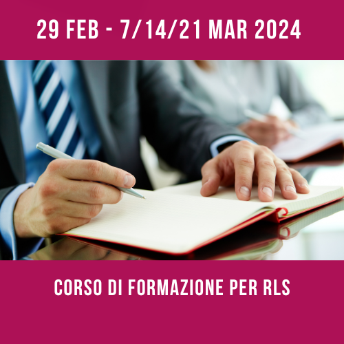 29 Febbraio/7/14/21 Marzo – Corso di formazione per Rls