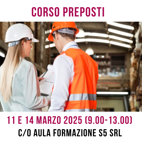 11-14 MARZO CORSO PREPOSTI